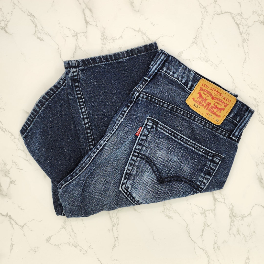 Men's Metal Blue 513 - Levi's Jeans - 31W X 32L - Etsy