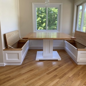 Breakfast Nook Banquette Seating Bench Seating - Handcrafted Custom Banquette Seating Bench - Your Dream Dining Experience!