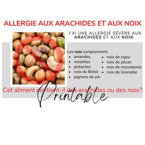 Tree Nut Allergy Etsy