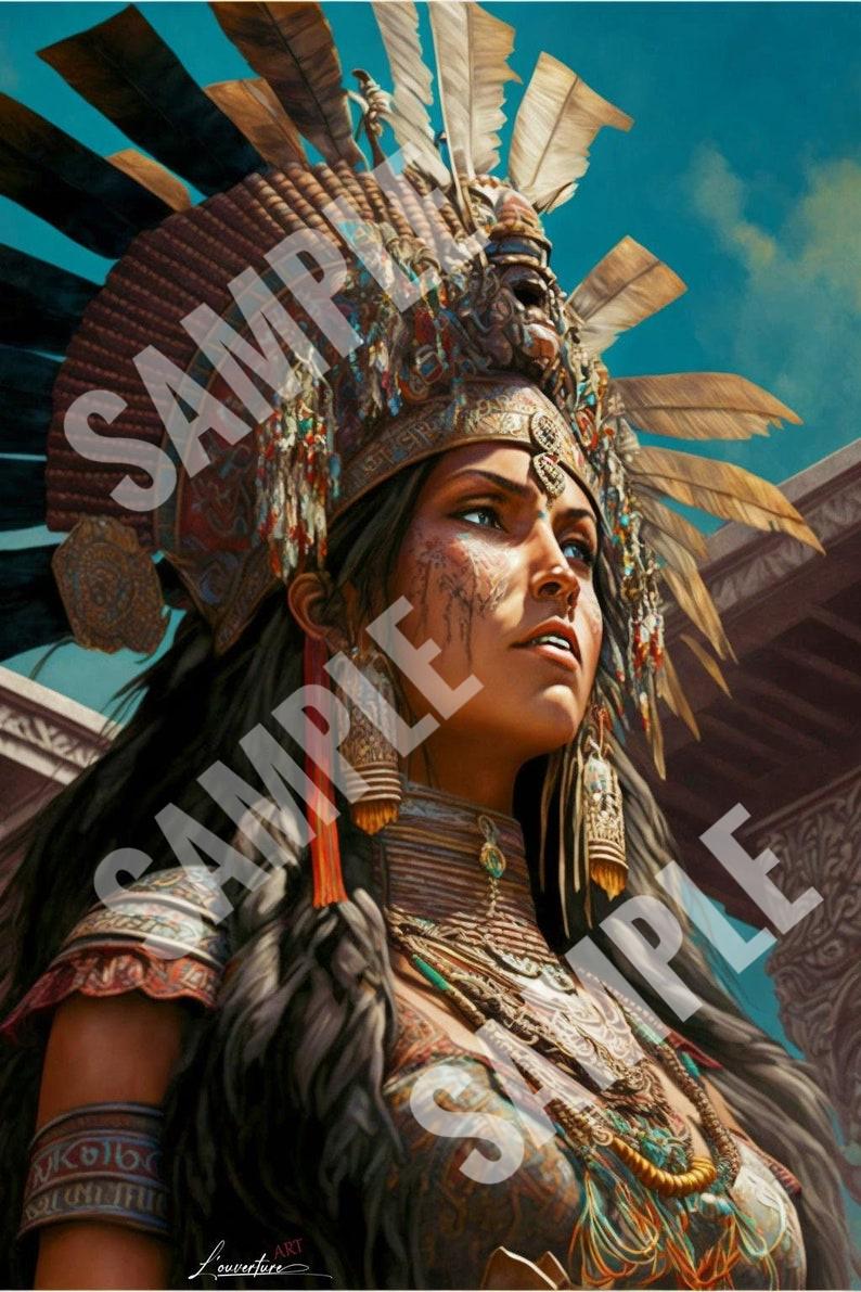 Aztec Queen - Historic Heroes - Digital Print - Etsy