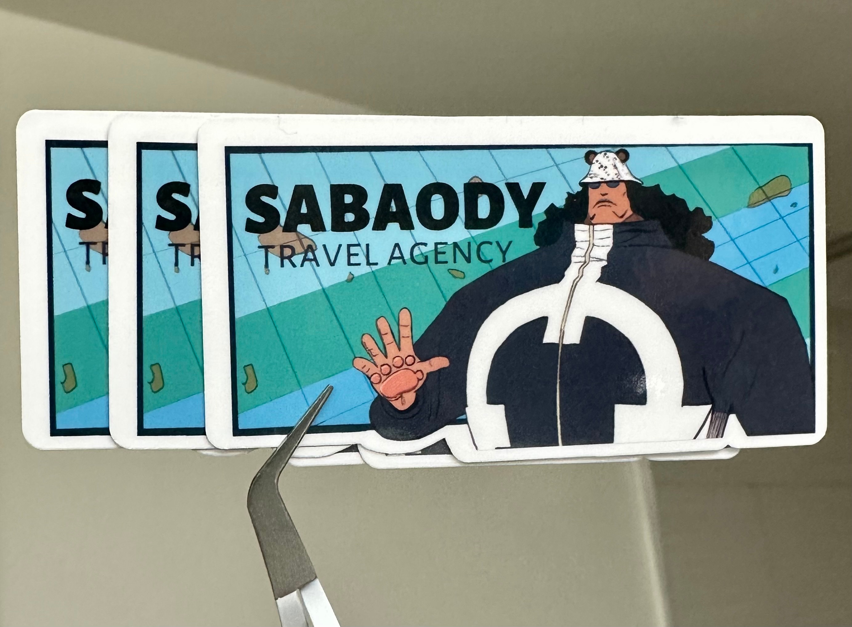 Sticker One Piece Bartholomew Kuma Wanted