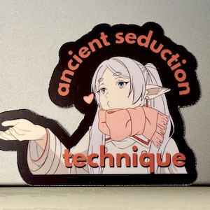 Frieren: Beyond Journey’s End “Ancient Seduction Technique” Kiss Vinyl Sticker