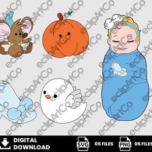 05 Clipart - Baby Shower Svg, Baby Princess Svg, Baby Princess Png, Digital Download