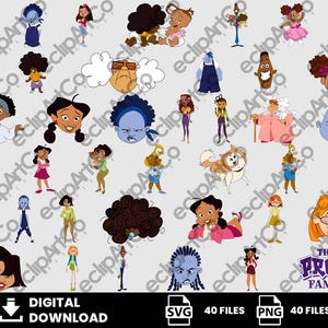 40 Clipart - The Proud Family, Proud, Proud Family, Proud Family Louder and Prouder, Proud Family SVG, Proud Family PNG, Digital Download