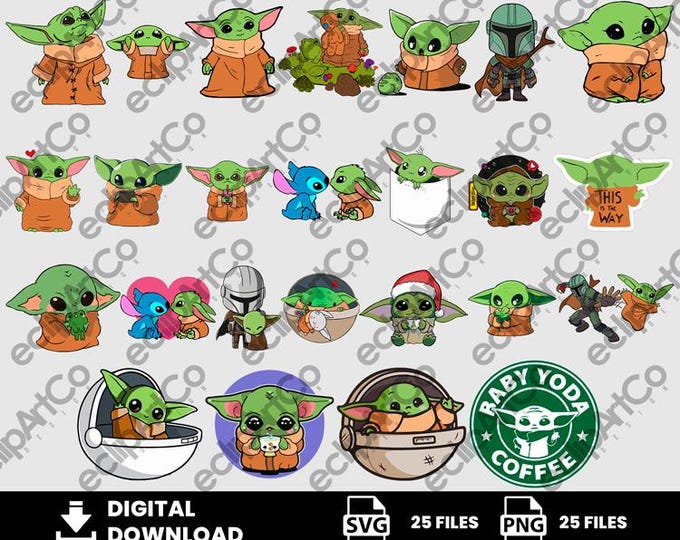 Grogoo Vector Grogu Svg - Etsy
