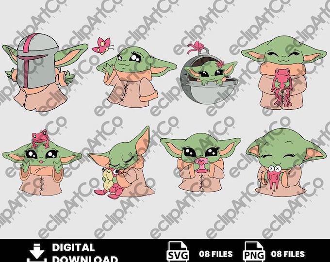 Grogoo Vector Grogu Svg - Etsy