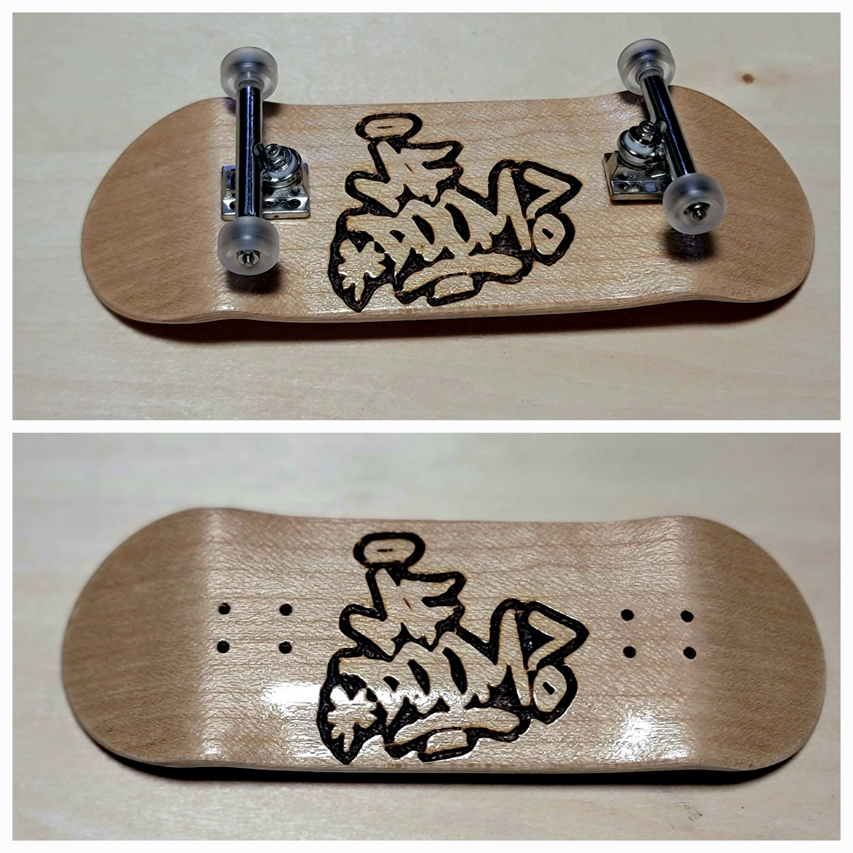 MF DOOM - Throw Logo Blue Skate Deck - Rhymesayers Entertainment
