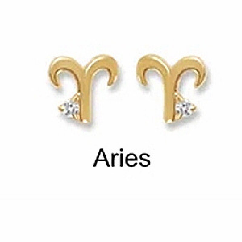 Zodiac Sign Earrings Star Sign Jewellery Horoscope Earrings Etsy