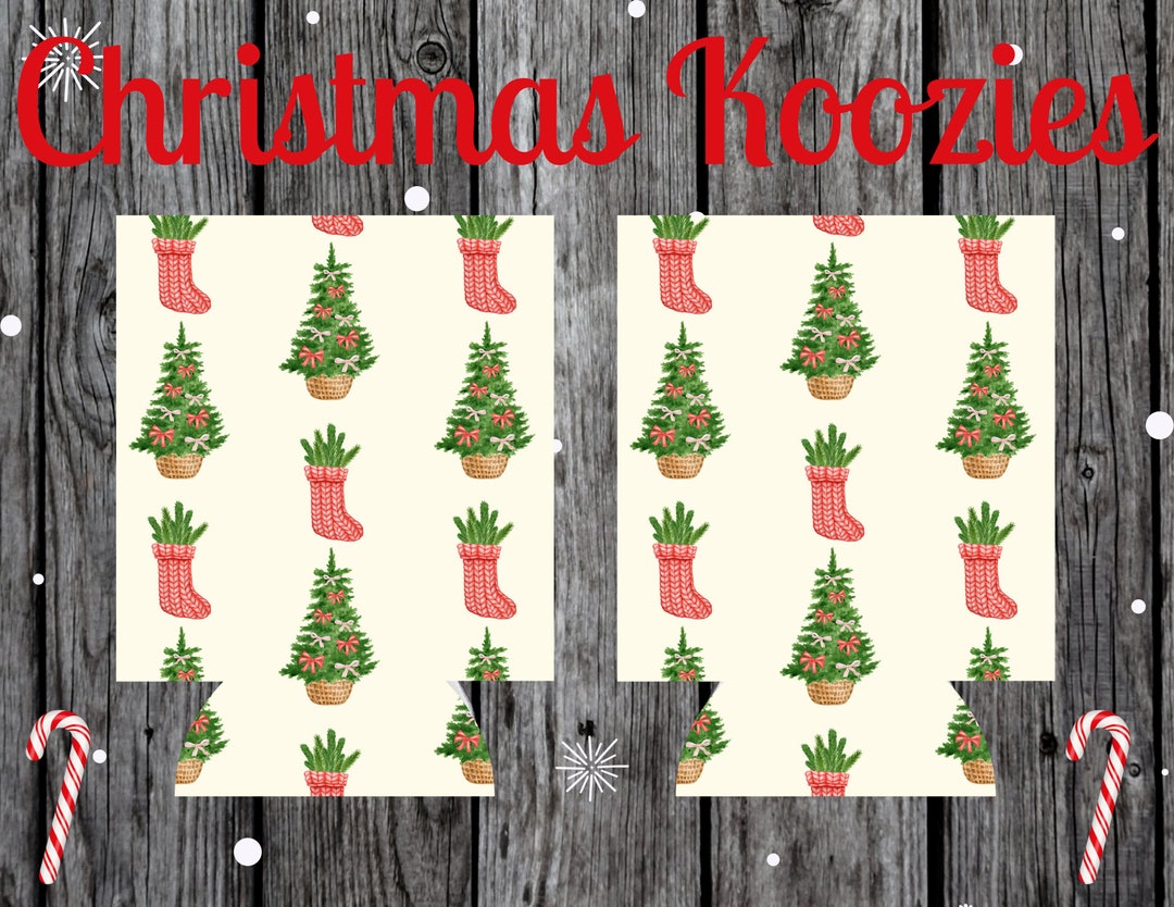 Kool Koozie Christmas Trees and Stockings Etsy
