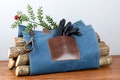 Leather and Waxed Canvas Firewood Carrier, Personalized Log Carrier, Fire Place Decor