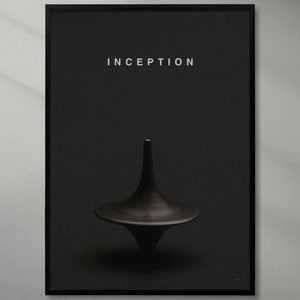 Póster minimalista de Origen: arte de suspenso y ciencia ficción: Leonardo DiCaprio, Christopher Nolan, decoración de películas de 2010, póster retro A2