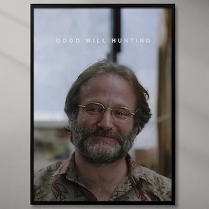 Good Will Hunting Vintage Poster - Matt Damon - Robin Williams - Minimalist Retro Art Print - Classic Movie Poster - A2 Wall Art