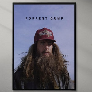 Forrest Gump Vintage Film Poster - Minimalistischer Art Print - Tom Hanks - 1994 Filmklassiker - Inspirational Home Decor - Retro A2 Poster