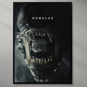 Alien Romulus Poster - New Sci-Fi Horror Art - 2024 Movie Print - Minimalist A2 Decor - Alien Franchise Poster