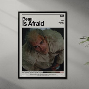 Beau is Afraid Vintage Movie Poster - Ari Aster - Joaquin Phoenix -  Retro Art Print - A24 Film - Home Decor - Gift Idea - A2 Print