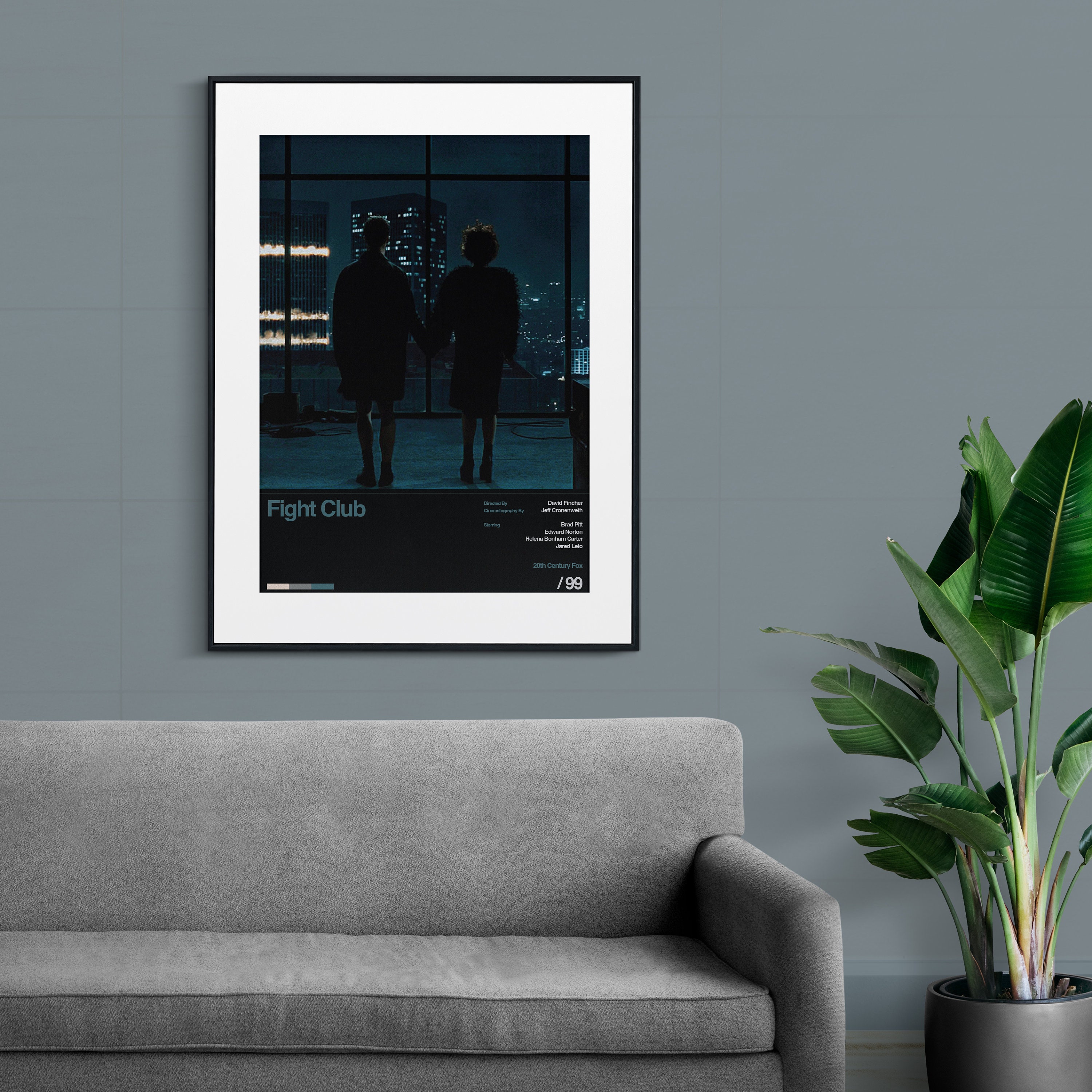 Discover Fight Club Movie Poster - Action Drama , Brad Pitt , Edward NORTONN , Retro Minimalist poster art - Vintage art - Gift Idea