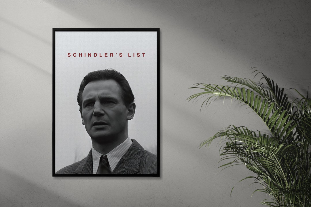 Schindler’s List Vintage Movie Poster - Minimalist Art Print - Steven ...