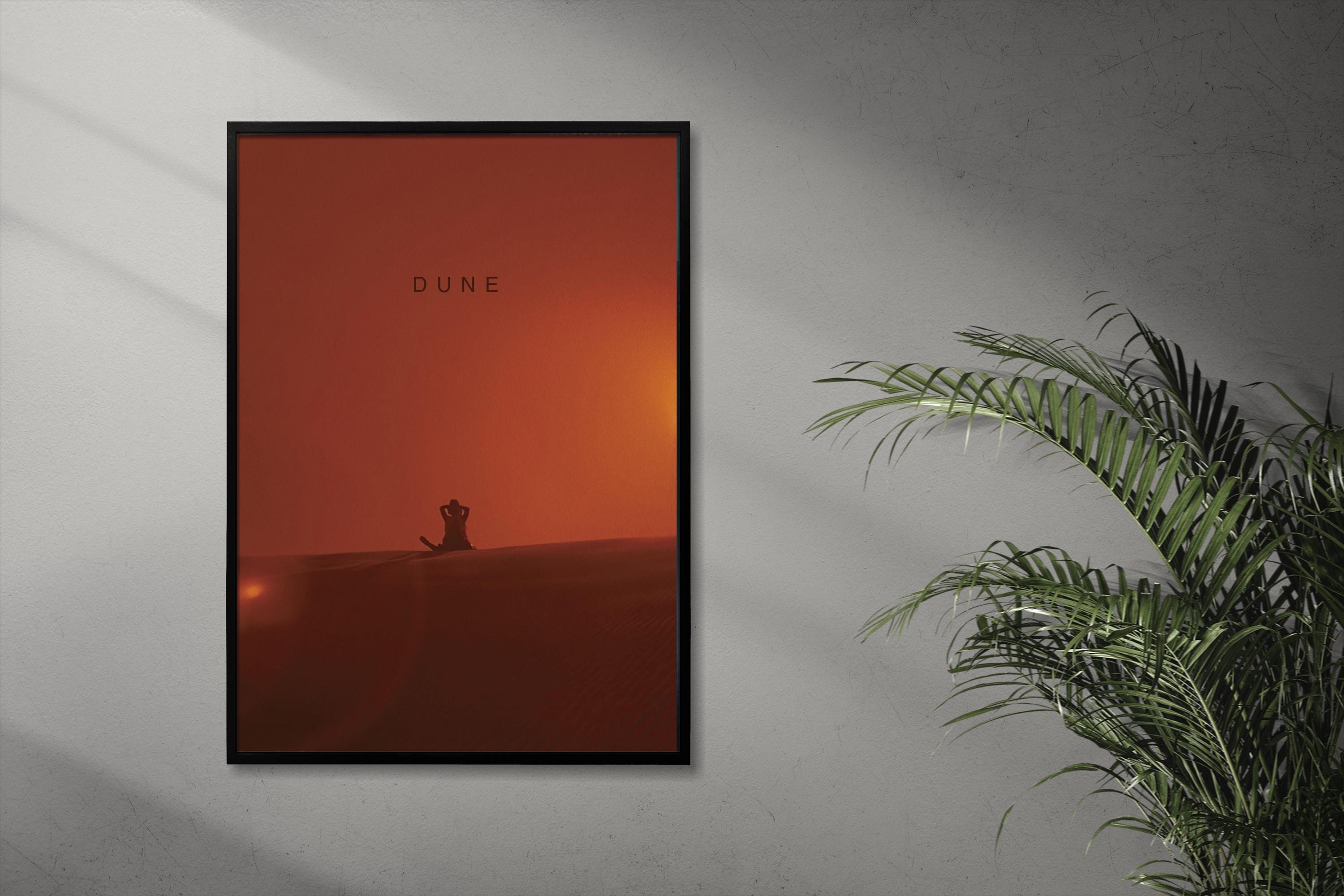 Dune Minimalist Movie Poster - Timothée Chalamet - Denis Villeneuve - Sci-Fi Epic Art Print - 2021 Film Still - A2 Print