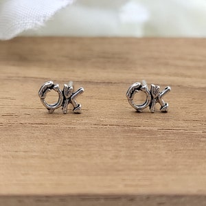 Ok Pendientes de palabra Símbolo de guión Pendiente de letra Joyería del alfabeto Pendientes de regalo hechos a mano con pushback Plata de ley 925 Lindo regalo
