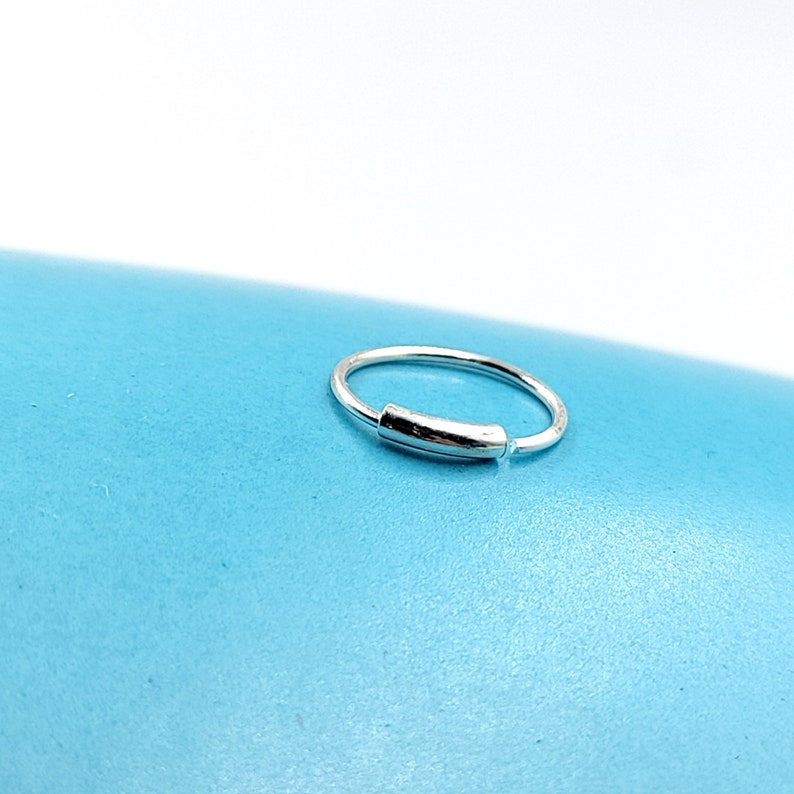 Silver Nose Pin 925 Sterling Silver Body Jewelry Boho Hippie Etsy