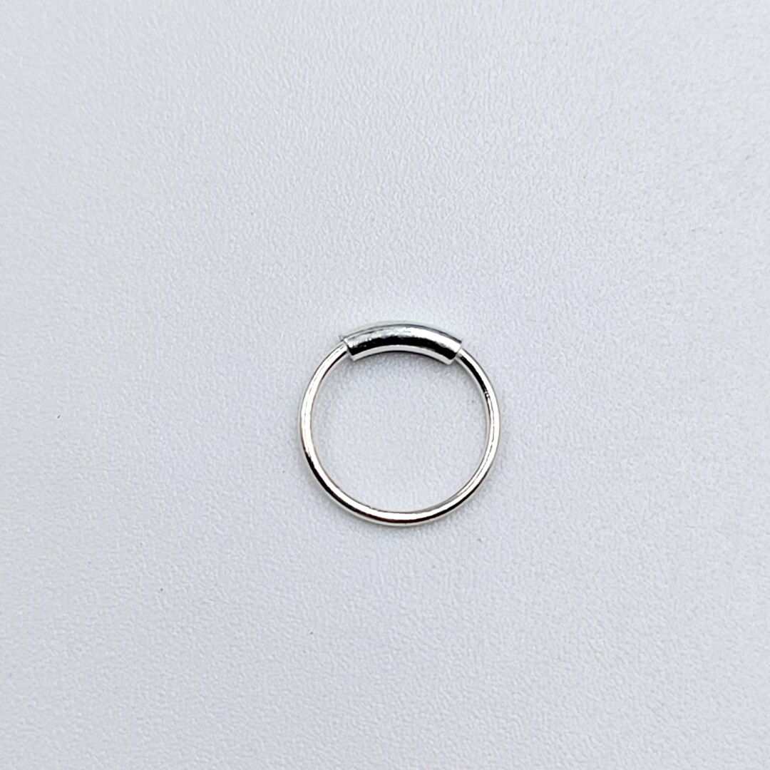 Silver Nose Pin 925 Sterling Silver Body Jewelry Boho Hippie Etsy