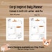 Cute Corgi Printable Daily Planner: Stay Organized and Inspired With ...