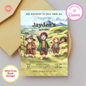 Woodland invitation, fantasy birthday invitation, fairycore, cottagecore, fairytale birthday, invitation, birthday party invitation template