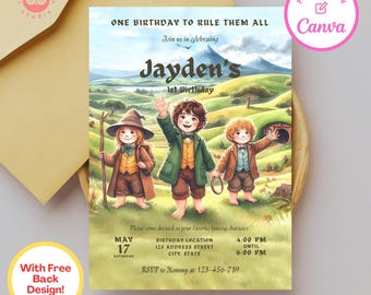 Woodland Birthday Invitation: Fantasy Fairycore Template (Digital Download)