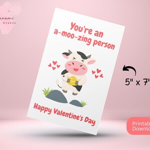 Printable, Funny Animal Pun, Valentine's Greeting Card, Instant Digital ...
