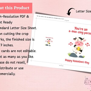 Printable, Funny Animal Pun, Valentine's Greeting Card, Instant Digital ...