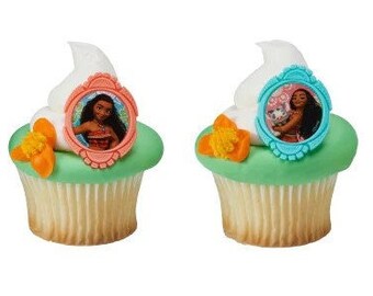 Moana Cupcake Rings