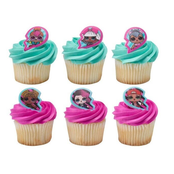 L.O.L Character Cupcake Rings