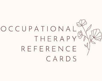 Occupational Therapy Reference Cards - Hospital