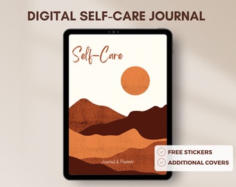Dziennik Self-Car dla kobiet | Dziennik Self-Love | Cyfrowy organizator samoopieki | Cyfrowy planer samodoskonalenia | Cyfrowy planer zdrowia psychicznego