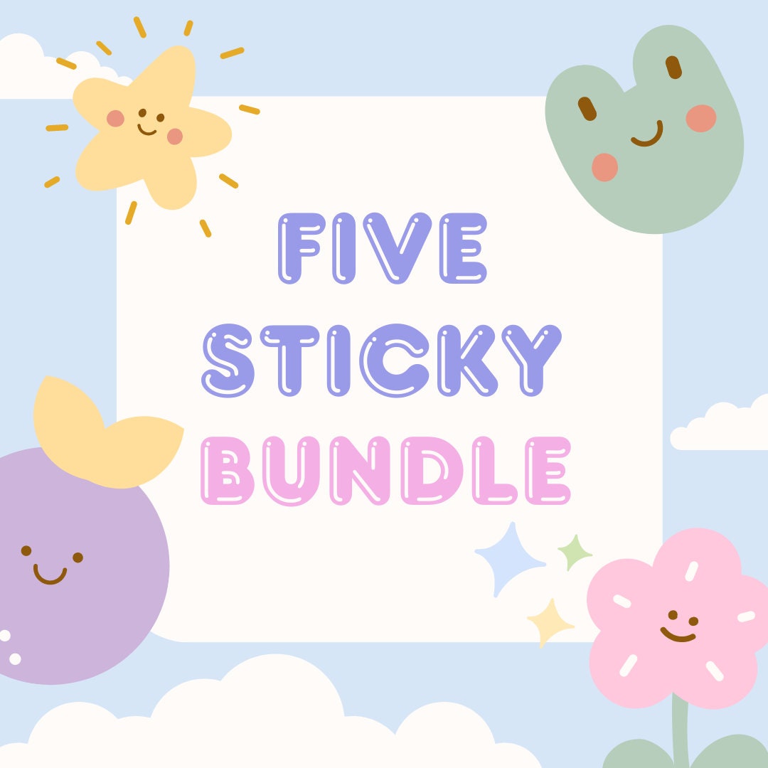 5 Sticky Bundle! - Etsy