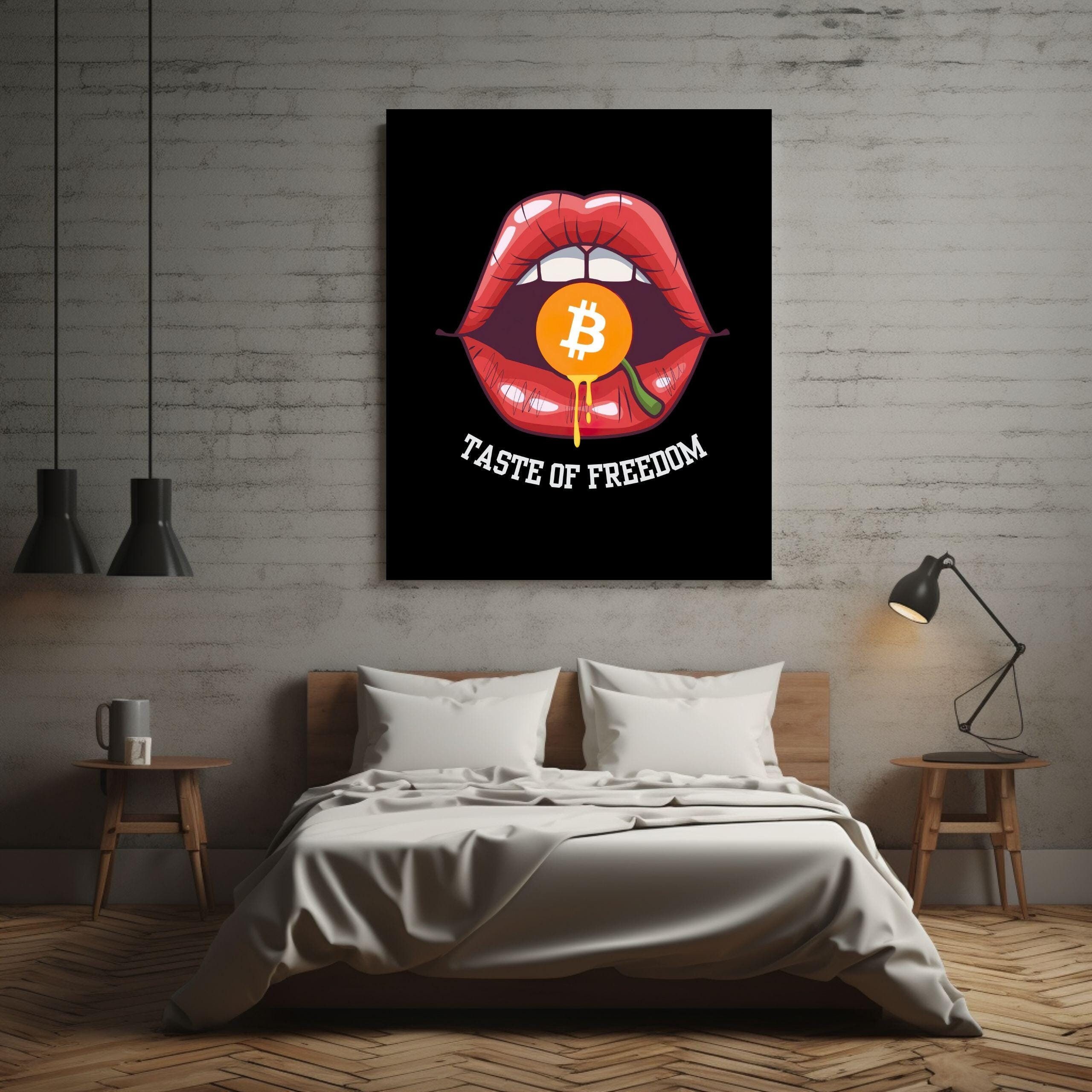Arte Bitcoin Taste of Freedom, Pôster Crypto Lips (Download Digital) - Etsy  Portugal