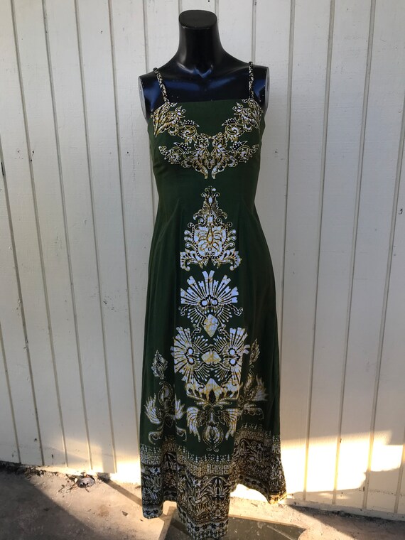 1960’s true vintage handmade batik dress.