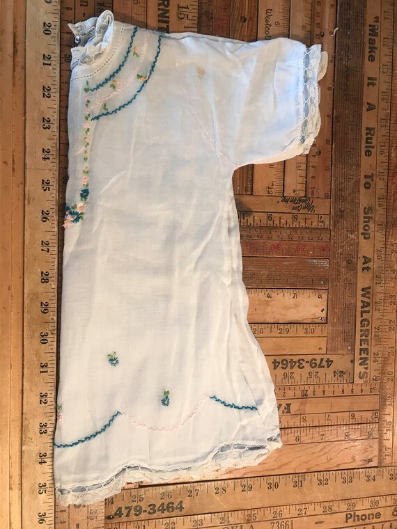 Beautiful Antique baby gown handmade - image 2