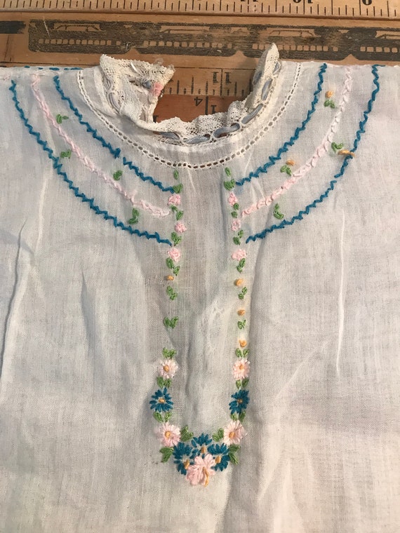 Beautiful Antique baby gown handmade - image 3