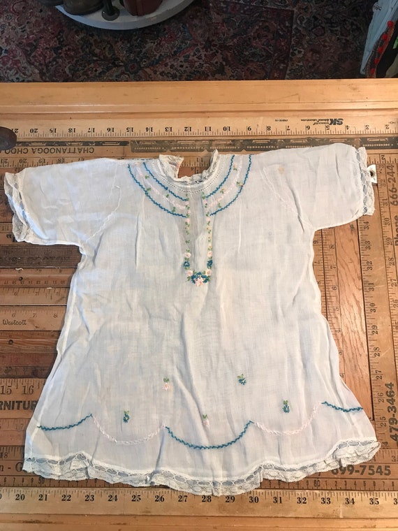 Beautiful Antique baby gown handmade - image 1