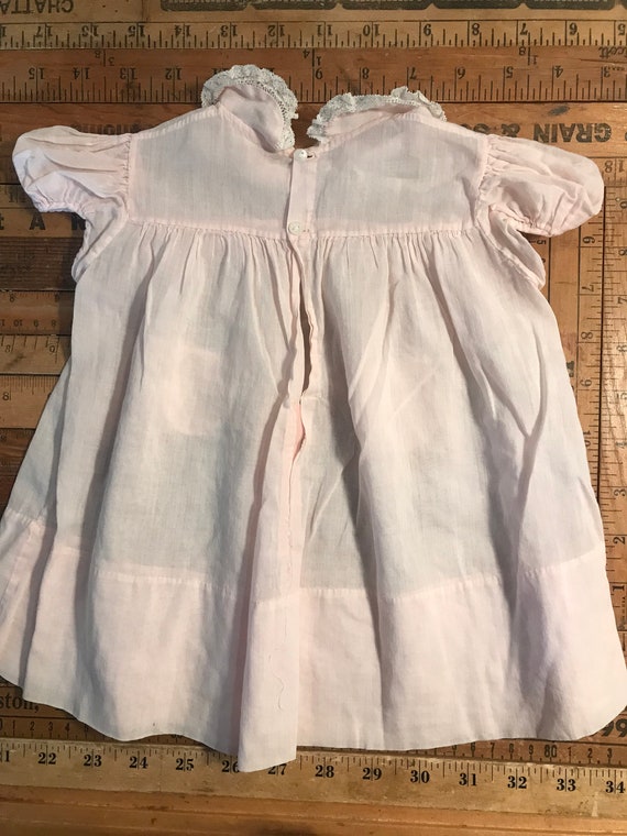 Precious pink vintage 1950’s baby dress - image 2