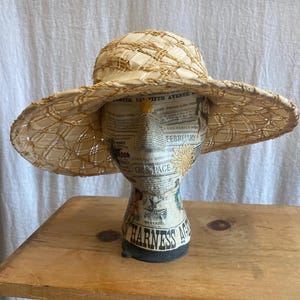 Louise Green Hat/ Lace & Floral Louise Green | Accessories | Louise Green Wide Brimmed Straw  main image 4