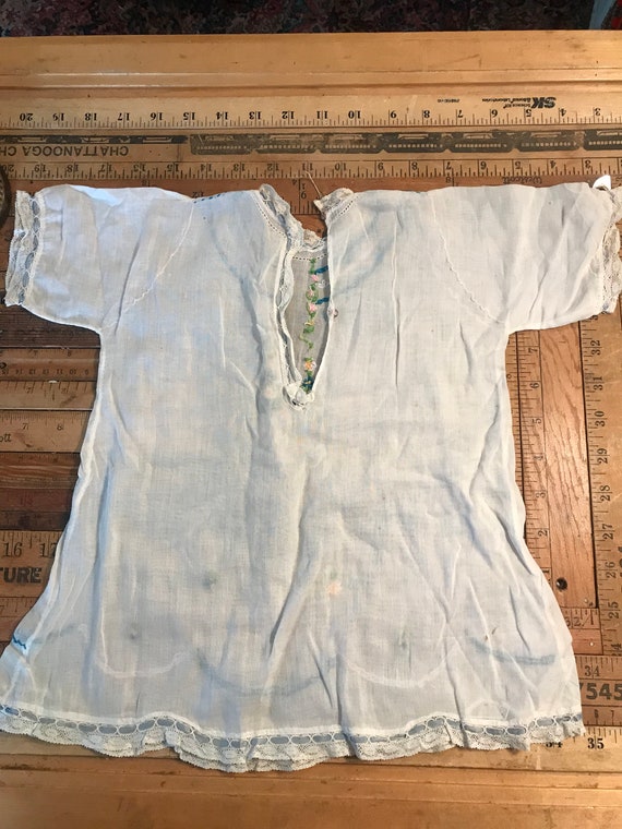 Beautiful Antique baby gown handmade - image 4