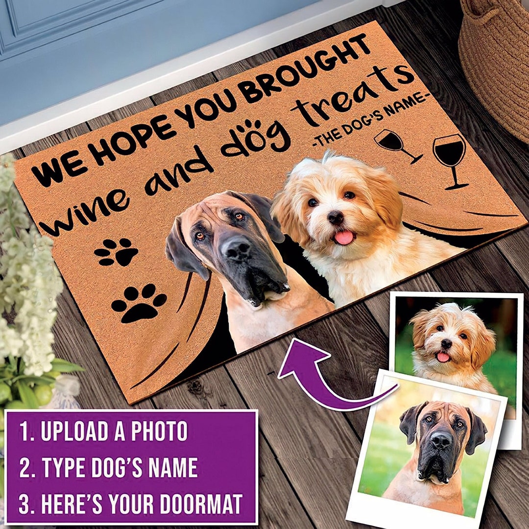 Personalized Pet Doormats With Your Pets Name and Photo Etsy