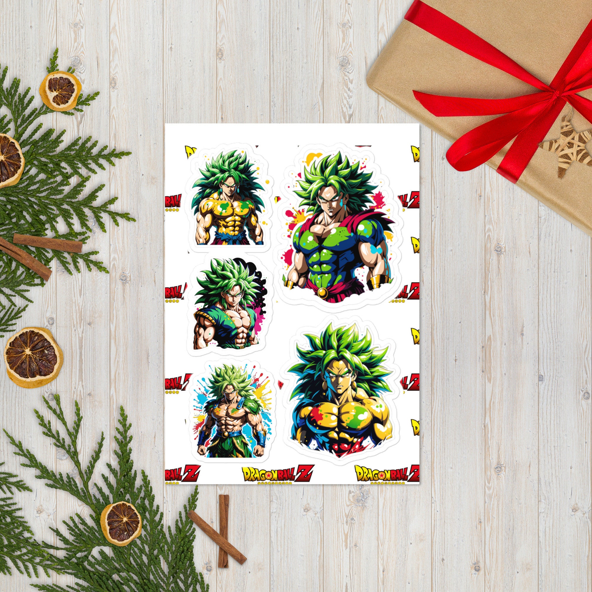 Anime Saiyan Sticker Sheet, Cute Anime Sticker Sheet for Sticker ...