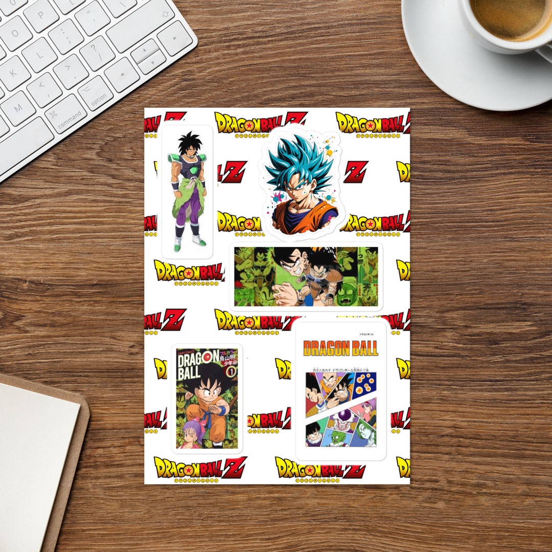 Anime Saiyan Sticker Sheet, Cute Anime Sticker Sheet for Sticker
