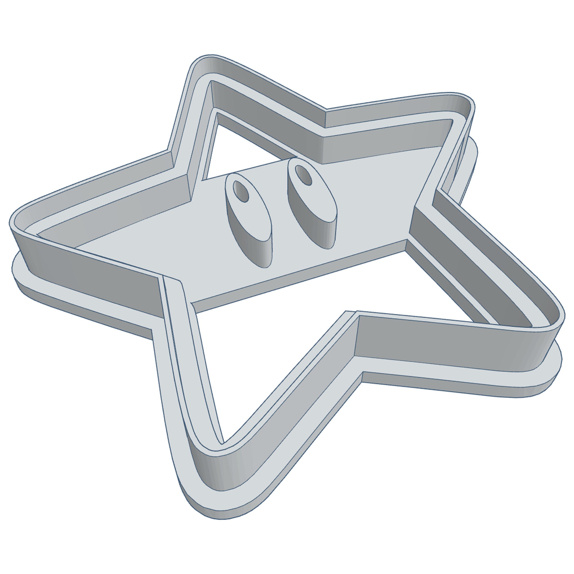 Star Cookie Cutter imprints and Cuts Download Etsy