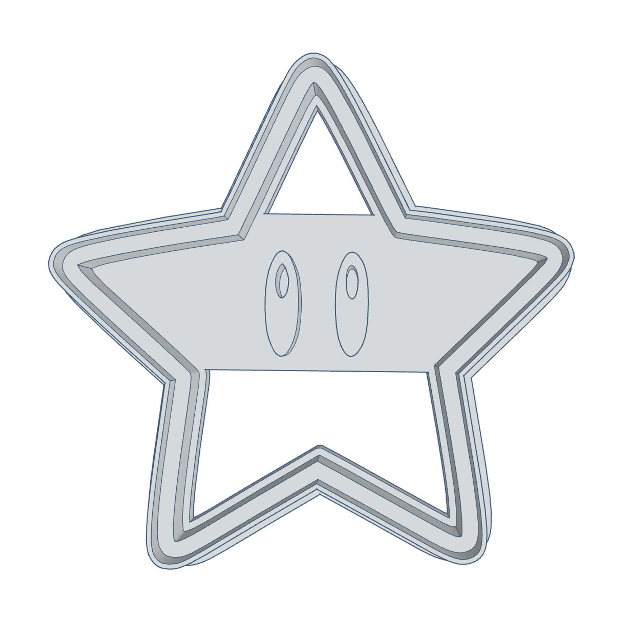 Star Cookie Cutter imprints and Cuts Download Etsy