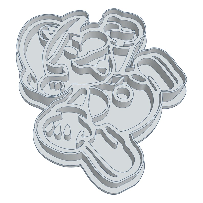 Mario Cookie Cutter imprints and Cuts Download Etsy