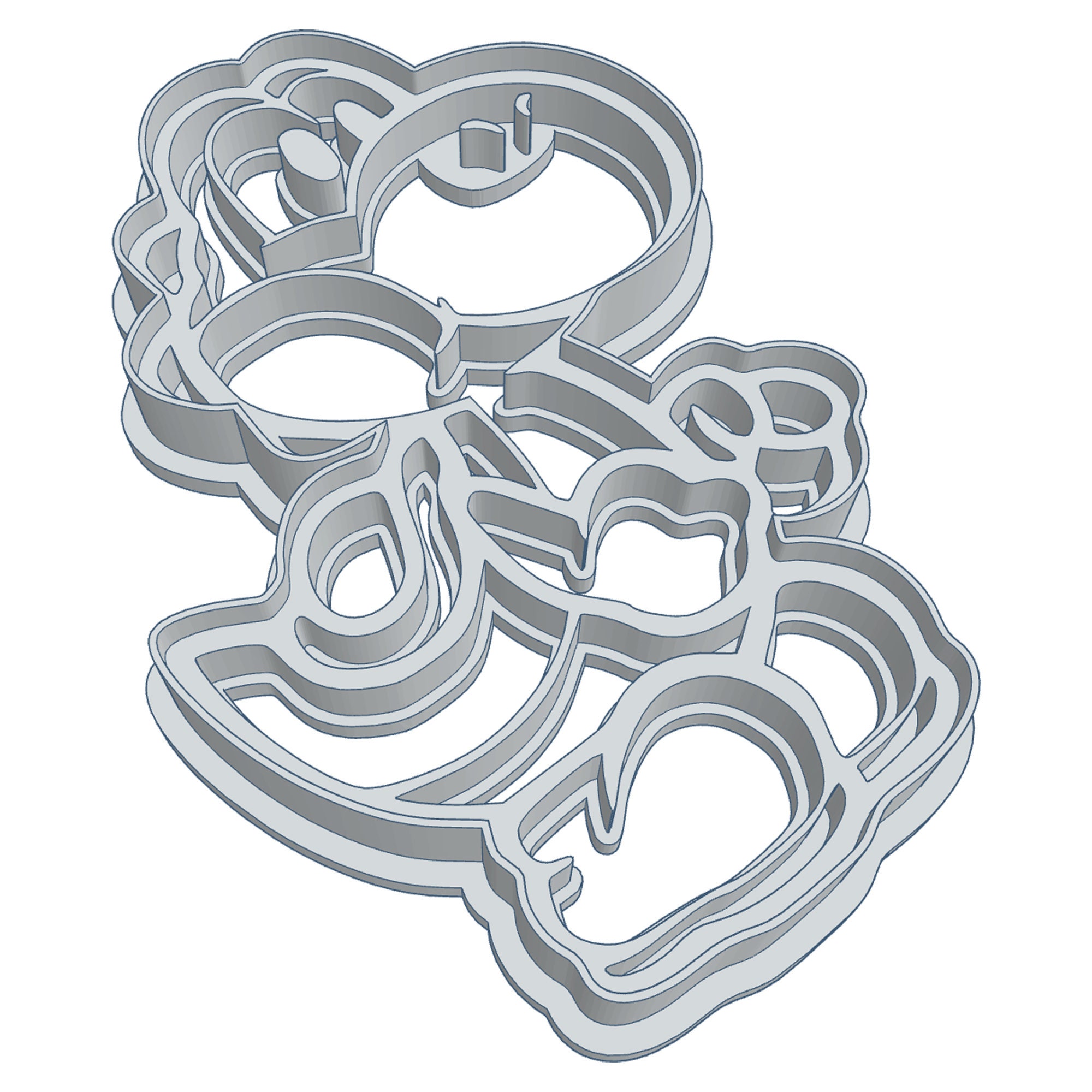 Yoshi Cookie Cutter imprints and Cuts Download Etsy